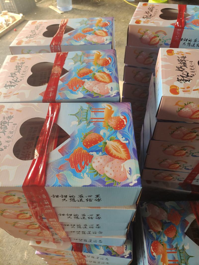 套袋草莓免洗草莓产地直供支持商超市场平台