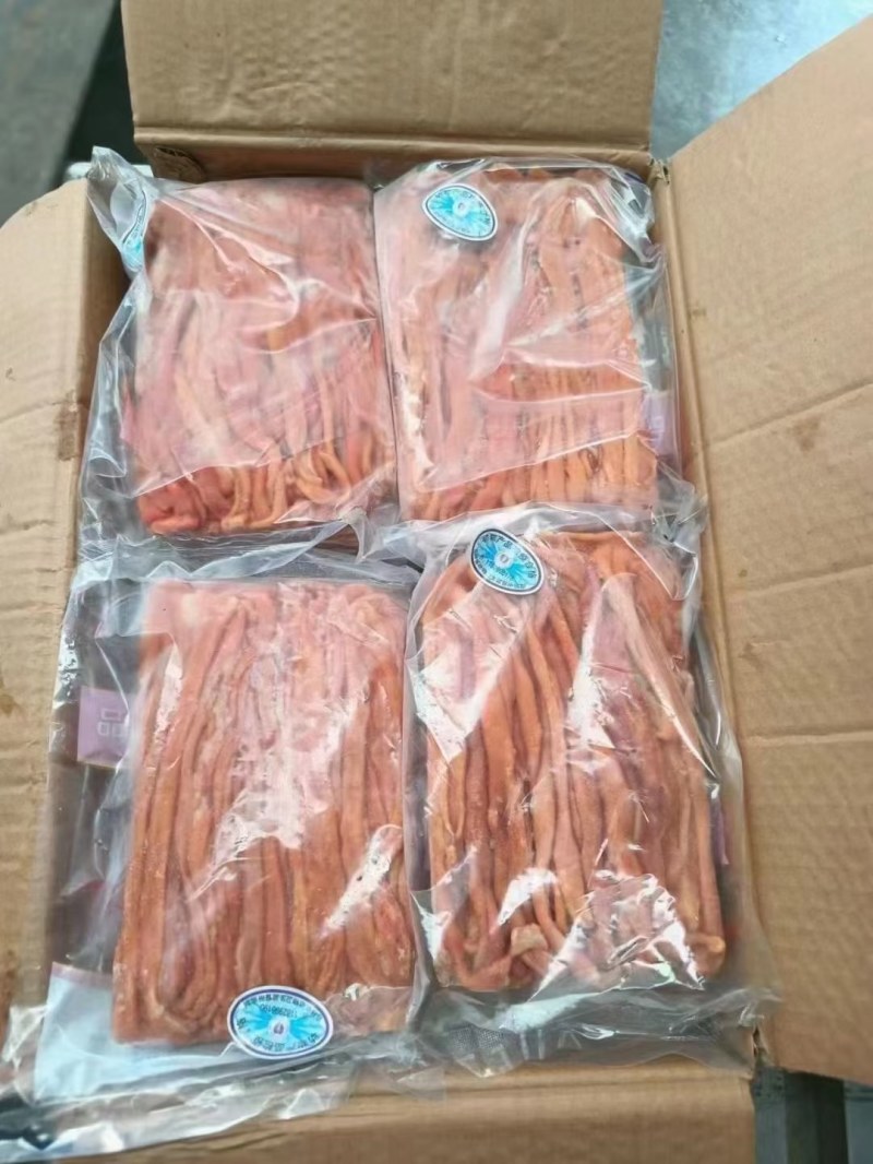 鸡肠小包装，箱装，板冻黄金鸡肠，817鸡肠，规格齐全现货