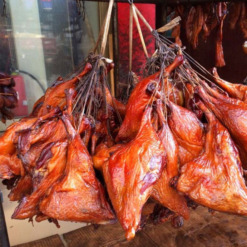 湖南腊肉烟熏腊鸭腿10斤装咸腊鸭肉烟熏鸭边腿