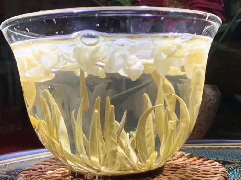 广西横州市茉莉花茶金针王飘雪浓香型花茶六窨茉莉花茶