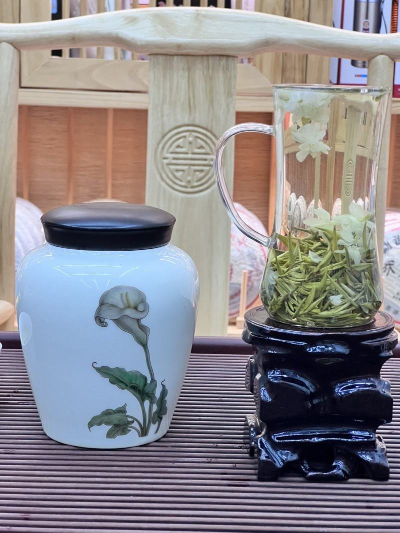 【茉莉针王】茉莉花茶浓香型新茶特级茉莉针王八窖一提