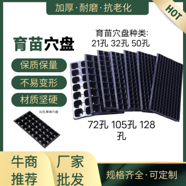 （厂家直销）各种规格育苗穴盘加深高脚林木盘育甜瓜蔬菜…