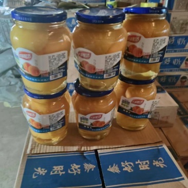 黄桃罐头有雪要的提前联系，货源紧俏