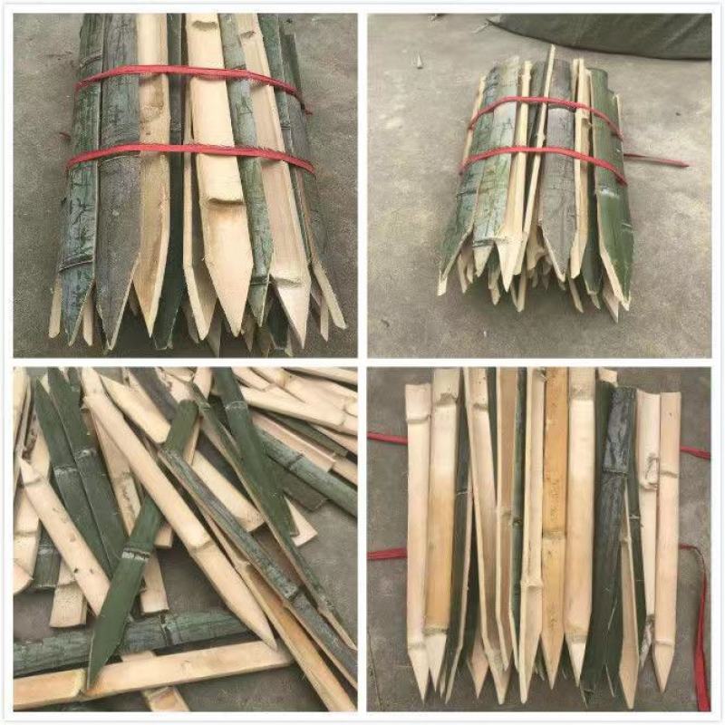 竹片河南小拱棚育苗支架大棚竹片竹杆支撑杆竹制量大从优电联