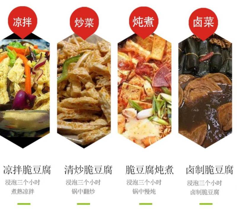 一斤200片脆皮豆腐素皮肚豆腐干火锅材料