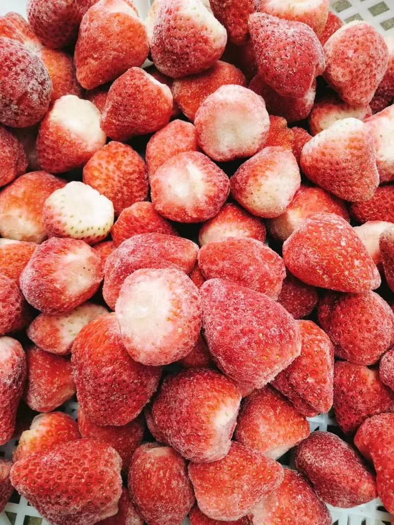冰冻鲜草莓冷冻草莓烘焙饮料原料速冻草莓黔莓