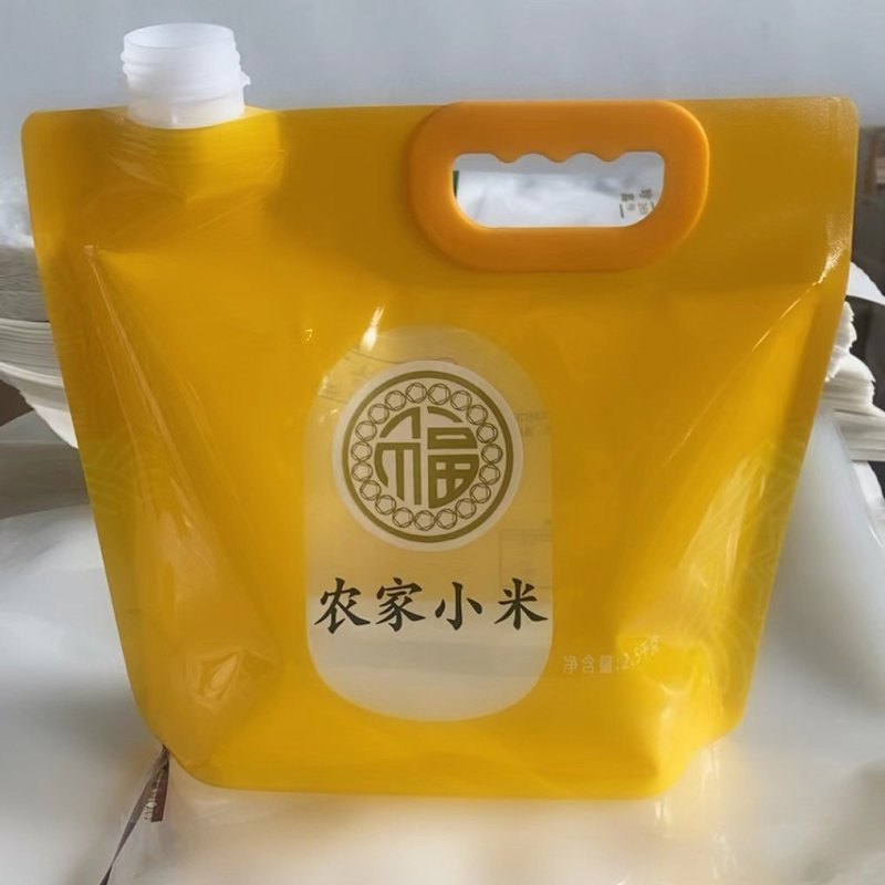 5斤10斤装农家小米长粒香五谷杂粮自立吸嘴袋