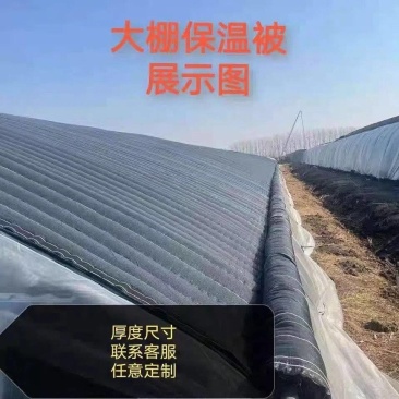 大棚保温被加厚加棉黑色淋膜养殖花艺保温布保暖防雨防晒大棚