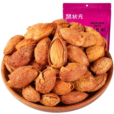 【一件代发】新货薄壳巴旦木袋装净重大颗粒奶香味手剥巴旦木