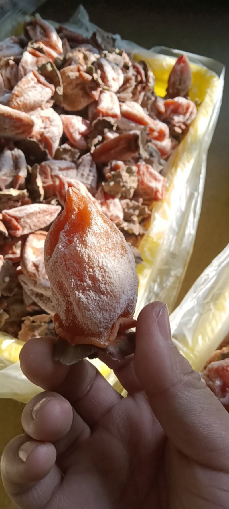 陕西富平柿饼，糖心，口感软甜，大人小孩老人，都可以食用，
