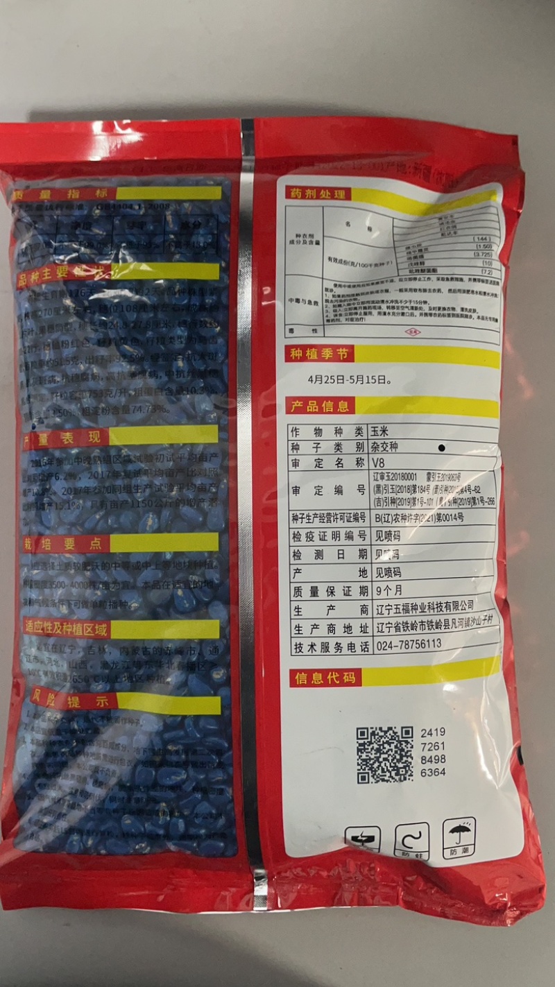 矮宝v8玉米种子厂家正品保证抗倒抗病棒大产量高