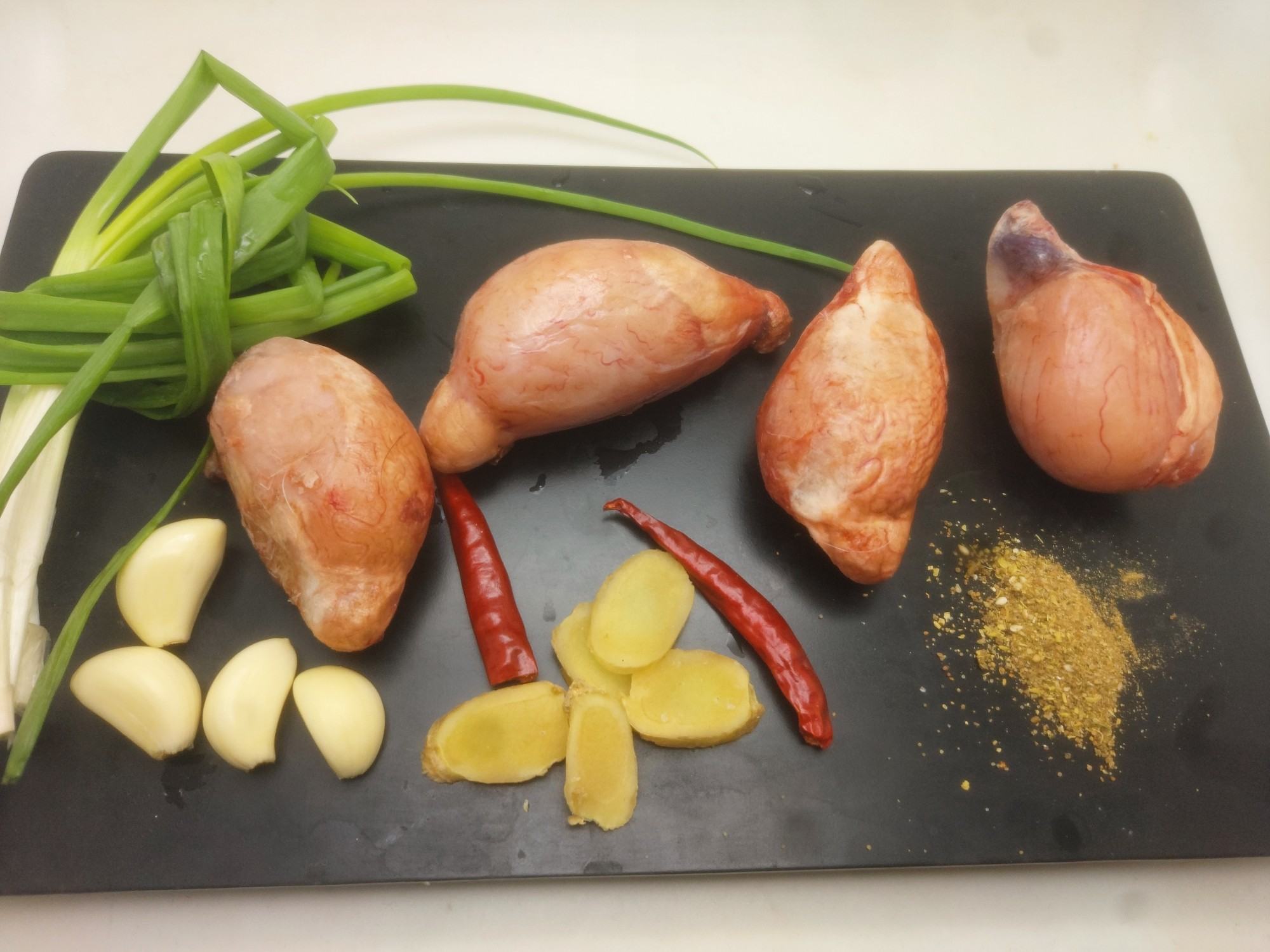 焯水过程展示图