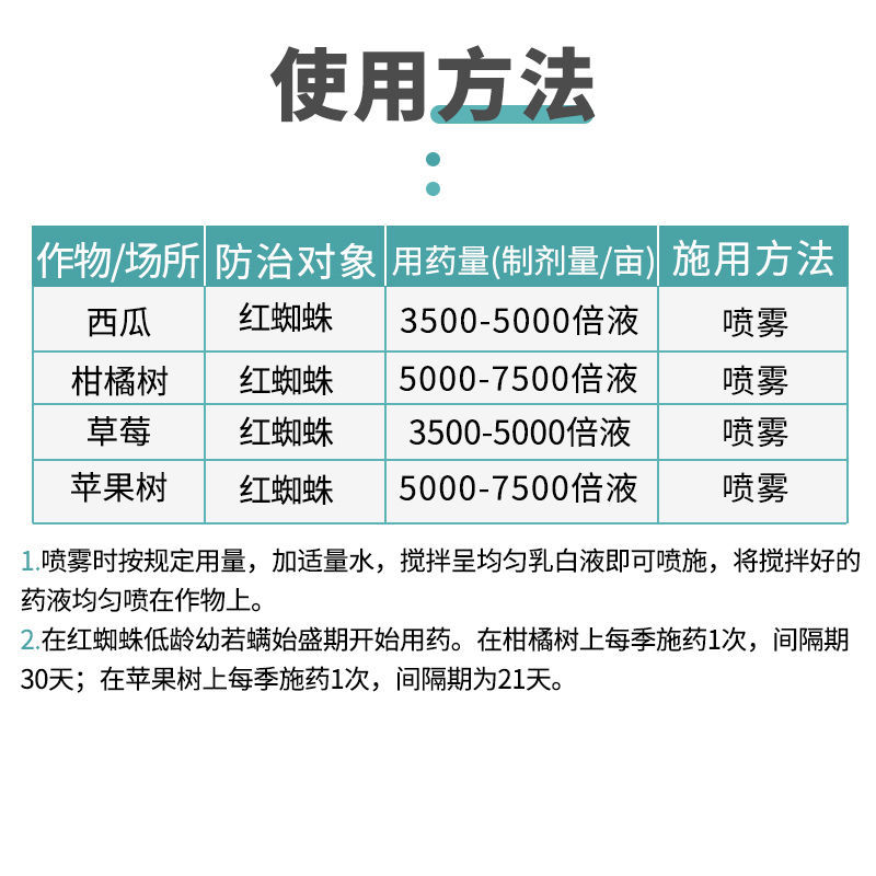 日本住友来福禄乙螨唑柑橘果树月季家用蔬菜红蜘蛛农药