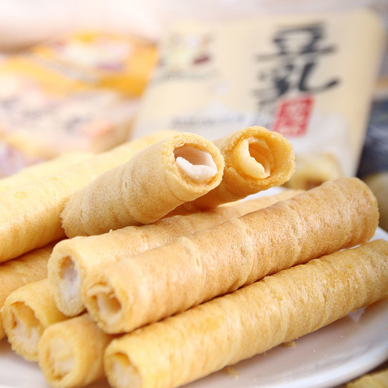 图牛芝士咸蛋黄卷心酥整箱豆乳阿萨姆奶茶夹心鸡蛋卷早餐饼干