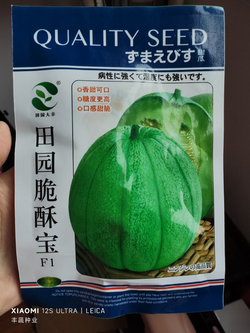 小麦酥甜瓜种子，10克，香甜可口糖度高
