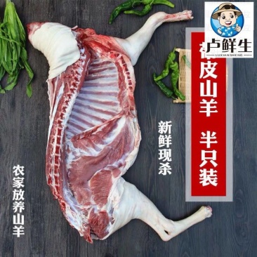 卢鲜生半只带皮羊20斤内蒙古清真特产羊肉羊腿羊排10斤