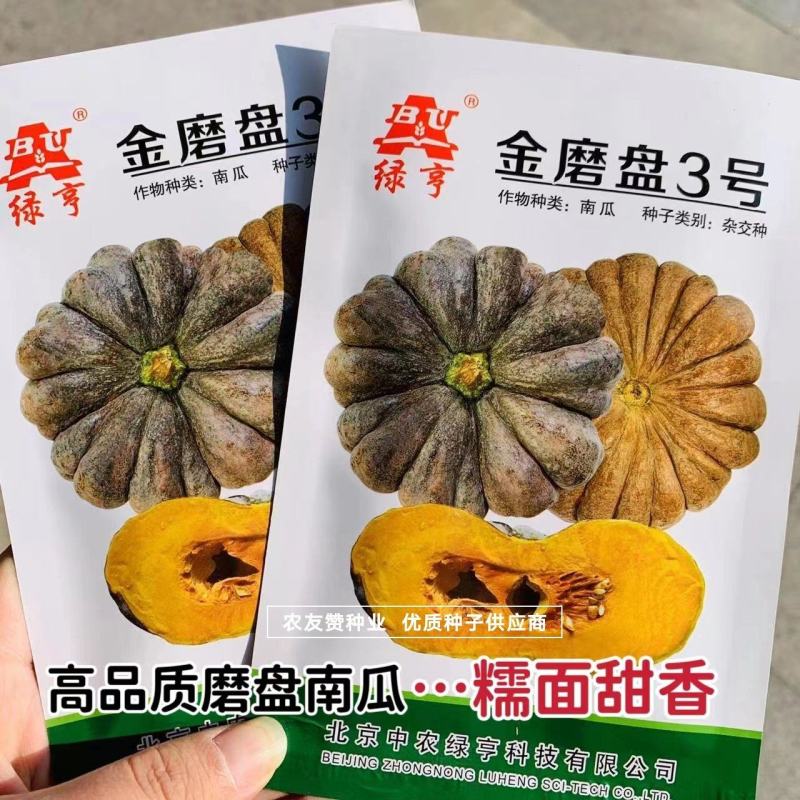 糯面甜香磨盘南瓜种子高品质南瓜绿亨金磨盘3号南瓜种子
