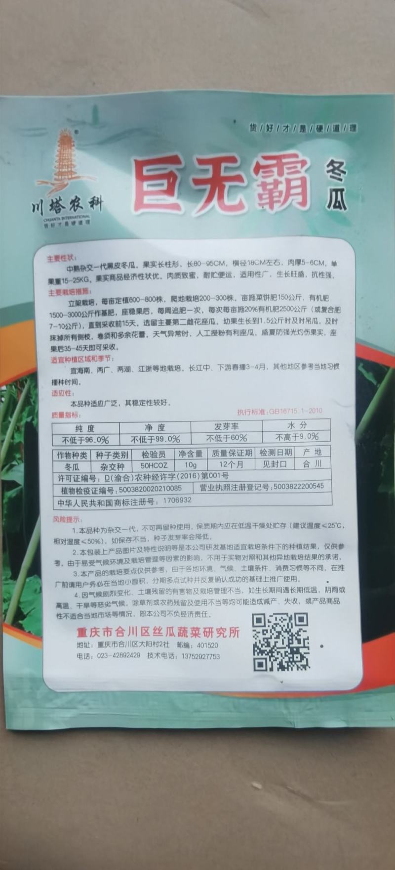 黑皮冬瓜种子巨无霸冬瓜早熟实心大果型好栽培高产量