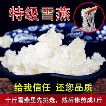 【5A雪燕】无硫拉丝雪燕500克袋装雪燕大龙须不漂白包邮