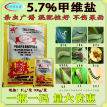 大花轿5.7%甲维盐潜叶蛾食心虫蓟马飞虱菜青虫甜菜夜蛾