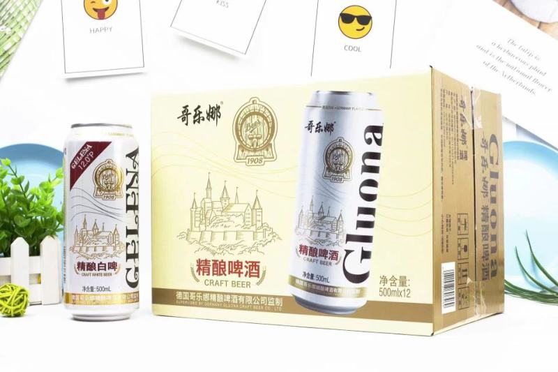 俄罗斯熊力原浆白啤酒