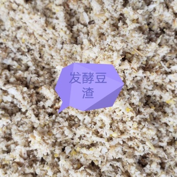 发酵豆渣：里面有玉米粉：椰子渣：米糠：小麦粉：五种的