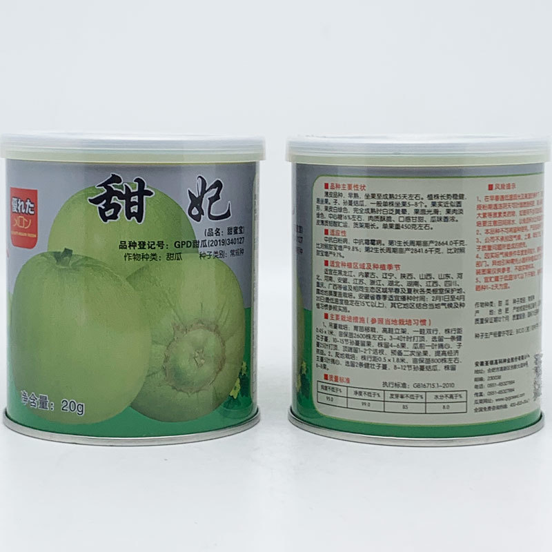 甜妃甜宝甜瓜种子高产甜度高大果绿肉薄皮香瓜种20克原装