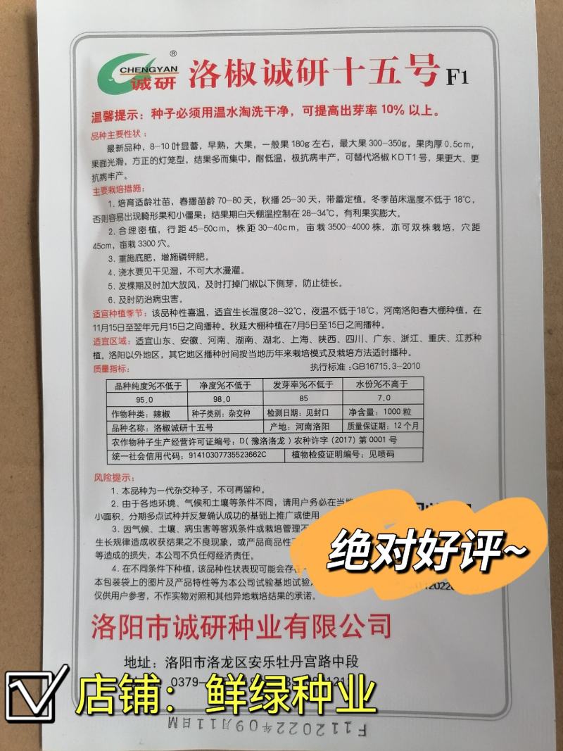 洛椒诚研105早熟翠绿色灯笼型甜椒种子皮薄大果