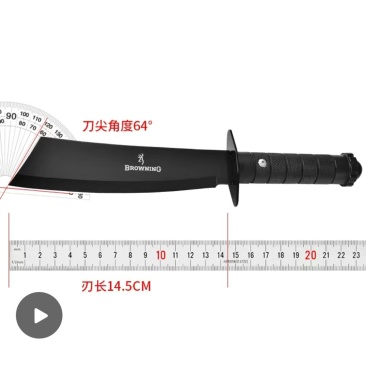 砍刀户外刀具多功能荒野求生刀随身防身刀5CR钢材质