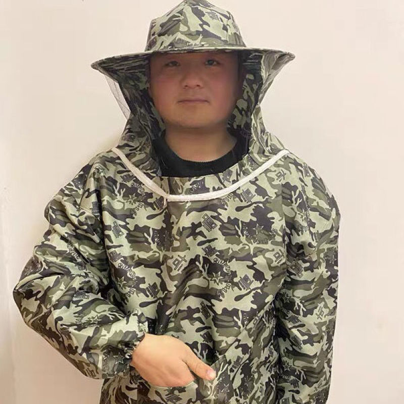 防蜂服全套手套蜂扫蜜蜂半身养蜂服防蜂帽养蜜蜂工具防蜂衣防