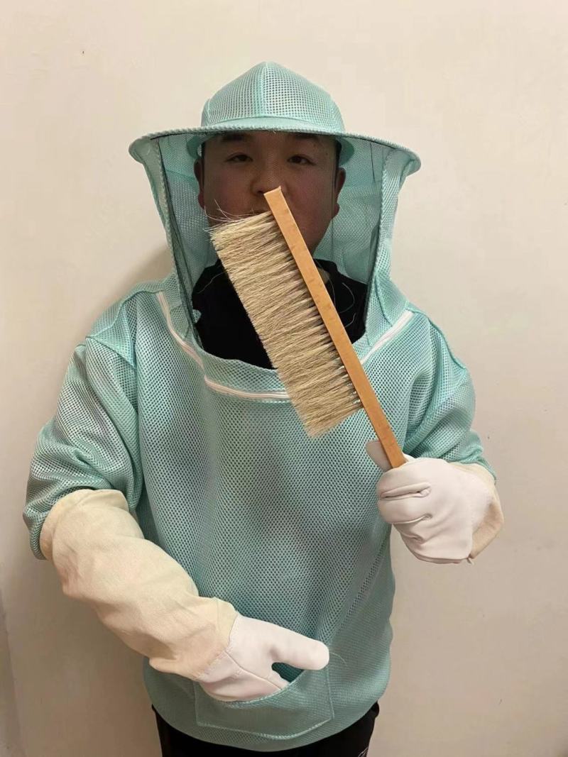 防蜂服全套手套蜂扫蜜蜂半身养蜂服防蜂帽养蜜蜂工具防蜂衣防