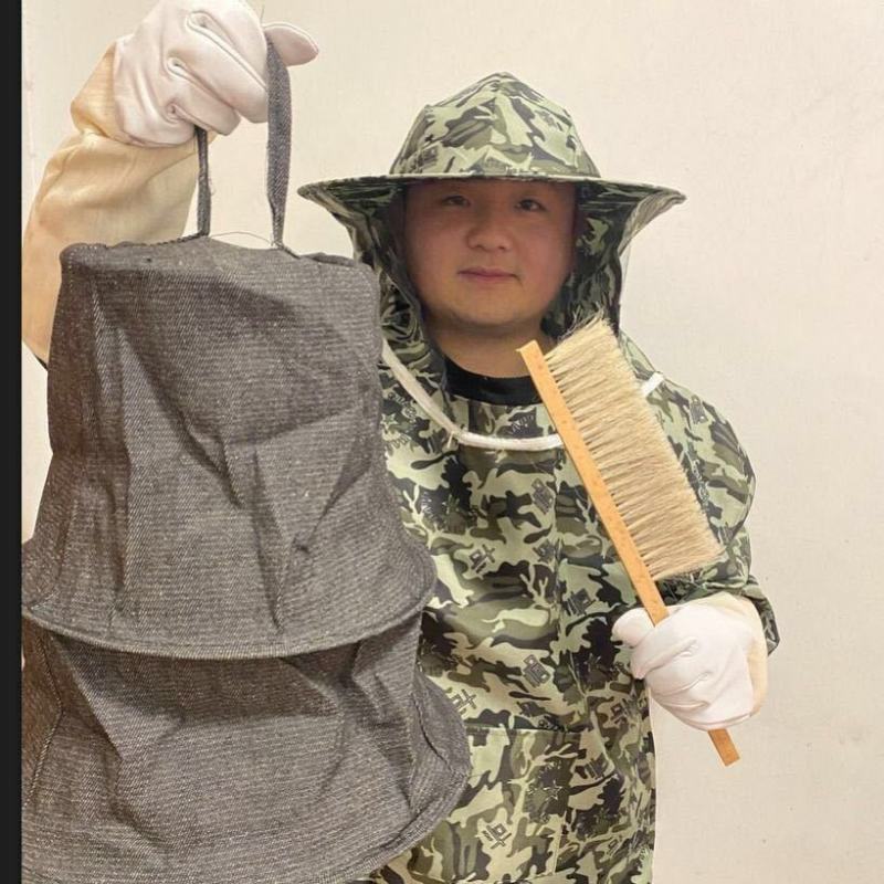 防蜂服全套手套蜂扫蜜蜂半身养蜂服防蜂帽养蜜蜂工具防蜂衣防