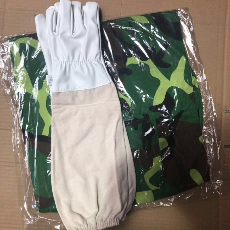 防蜂服全套手套蜂扫蜜蜂半身养蜂服防蜂帽养蜜蜂工具防蜂衣防