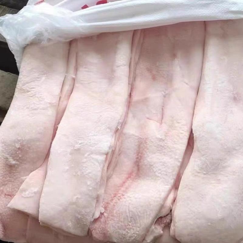 新鲜冷冻猪肥膘肉去皮猪脊膘