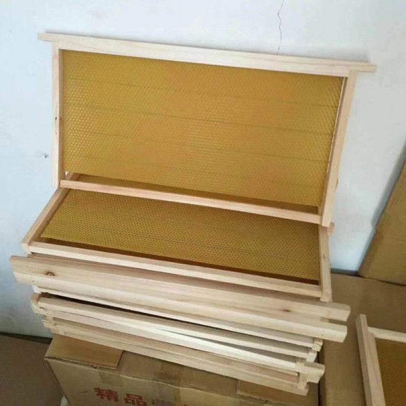 中意蜂半成品杉木巢框标准蜜蜂巢框巢础优质蜂框带钢丝养蜂工