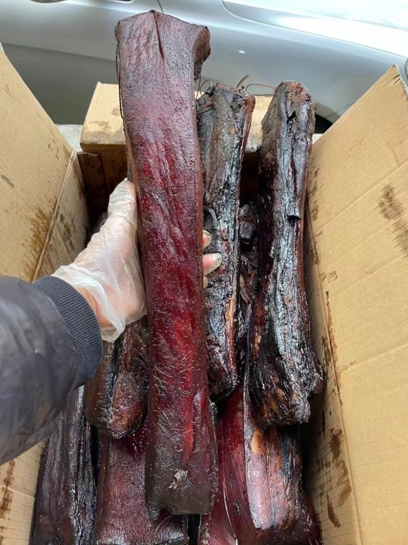 烟熏好货黑五花腊肉（一手工厂餐饮净菜食品供应摆摊展会