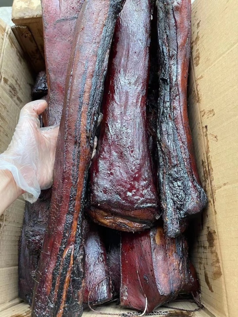 烟熏好货黑五花腊肉（一手工厂餐饮净菜食品供应摆摊展会