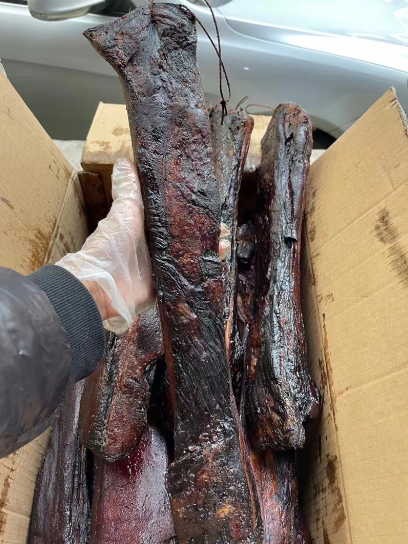 烟熏好货黑五花腊肉（一手工厂餐饮净菜食品供应摆摊展会