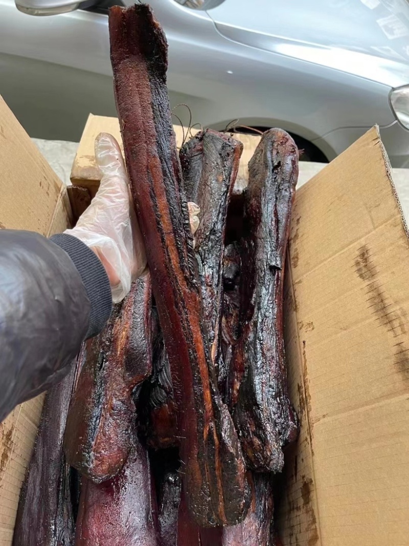烟熏好货黑五花腊肉（一手工厂餐饮净菜食品供应摆摊展会