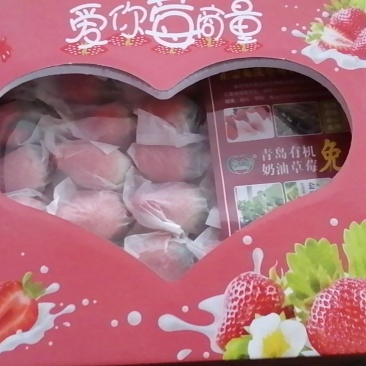 山东章姬甜宝套袋免洗奶油草莓