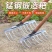 加厚锰钢农用工具耙子家用松土九齿钉耙多功能松土铁耙耙搂