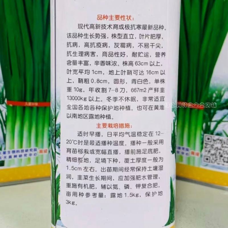 久星30号韭菜种子冬季不休眠韭菜种子特高产特耐寒高抗病