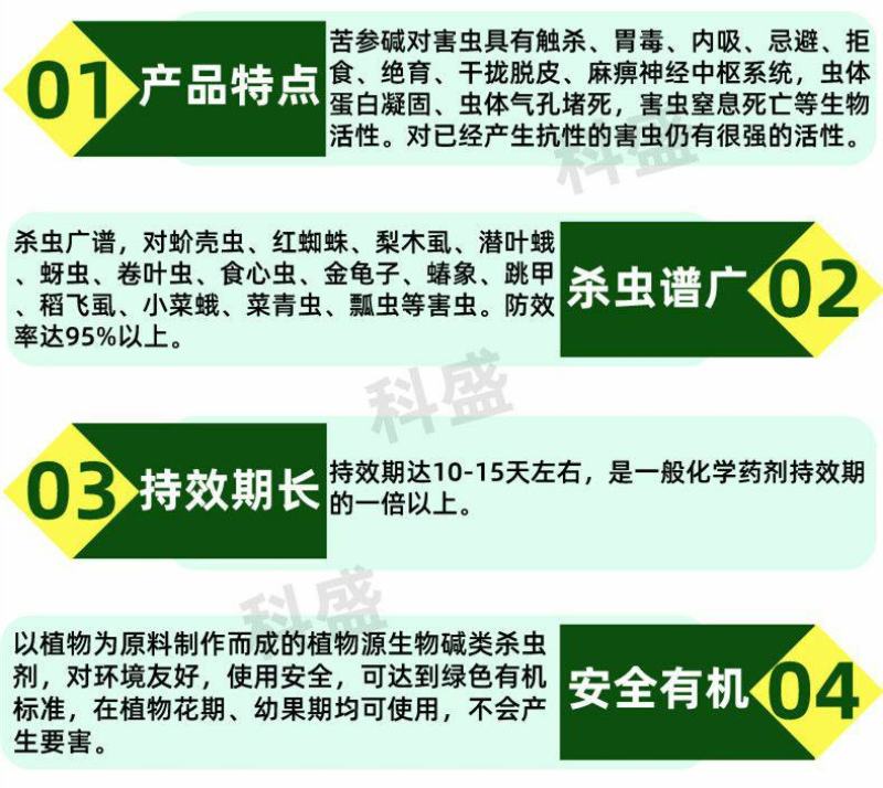 苦参碱蚜虫绿色有机专用农药杀虫剂