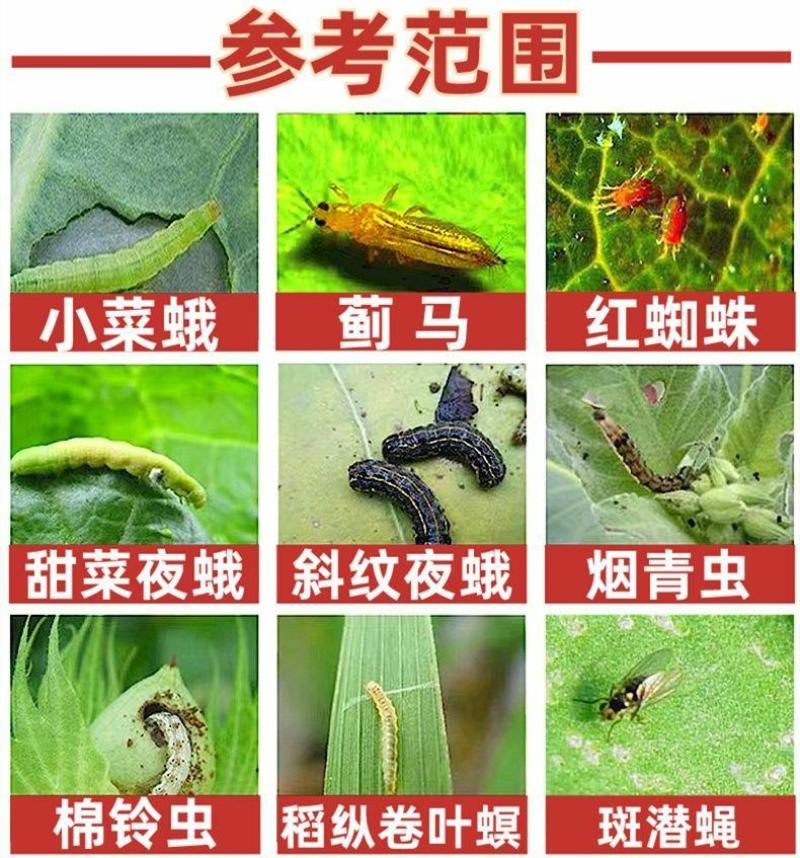 甲维虫螨腈果树蔬菜食心虫小菜蛾钻心虫菜青虫农药杀螨杀虫剂