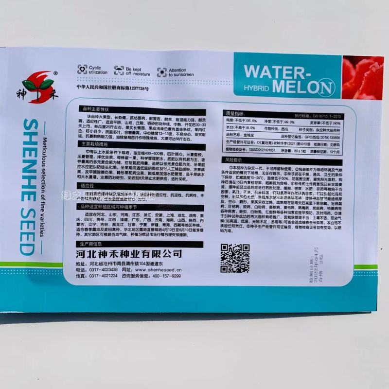 懒汉金域宝西瓜种子耐重茬耐旱耐湿硒砂瓜种子椭圆形大西瓜