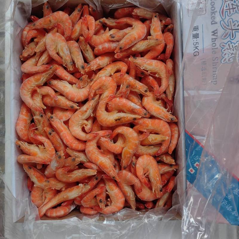 红对虾半熟单冻南美白对虾冷冻对虾海虾大虾海鲜水产商用整箱