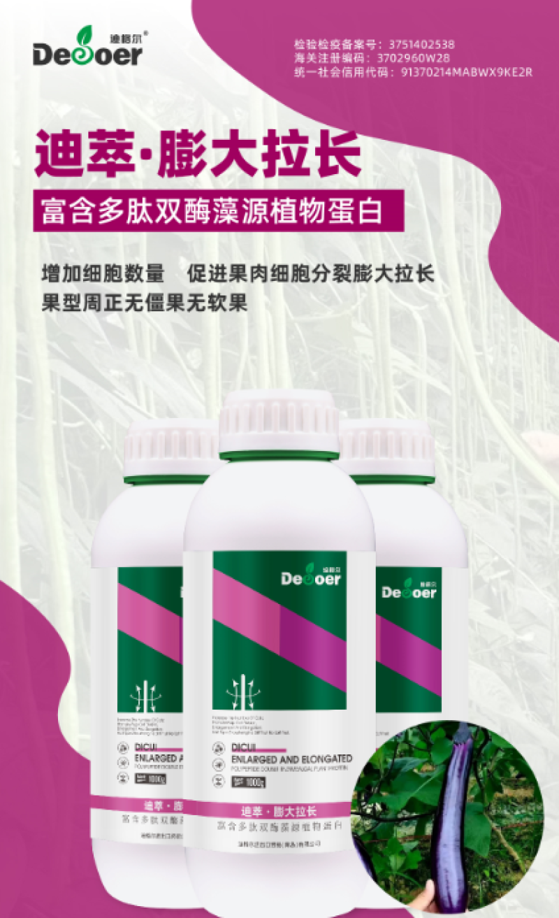 迪萃-膨大拉长专用产品黄瓜长茄丝瓜豆角等均可以使用