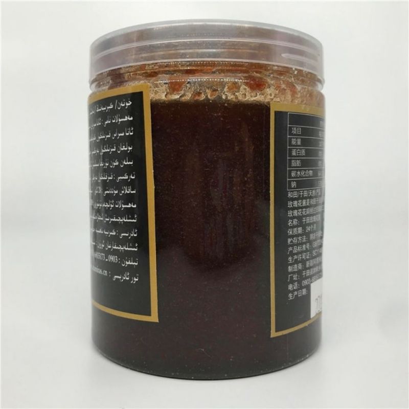 新疆即食玫瑰花酱和田重瓣玫瑰花酱馕饼馅料阿特蜜热丝花酱