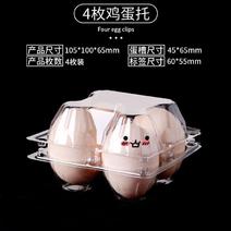 4枚中号鸡蛋托塑料一次性土鸡蛋包装盒透明带扣皮蛋鸭蛋托盘