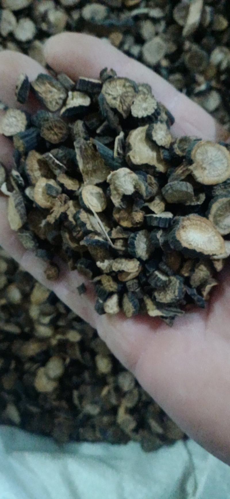 【东北家种赤芍】赤芍4一14的菊花芯黑皮，大货供应。